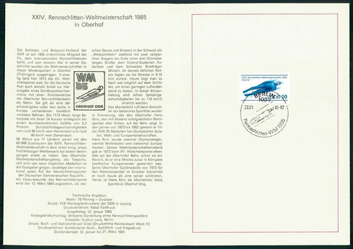 Ddr erinnerungsblatt 1985 - ddr,