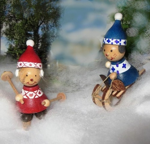 Kleine wintersportler - kleine,