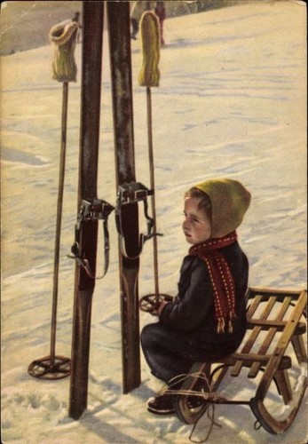 Wintersport kind - ak, wintersport,