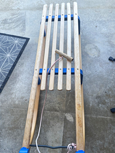 Holz rodel schlitten - holz,