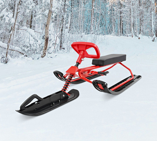 Lenkbarer schlitten mit - lenkbarer,
