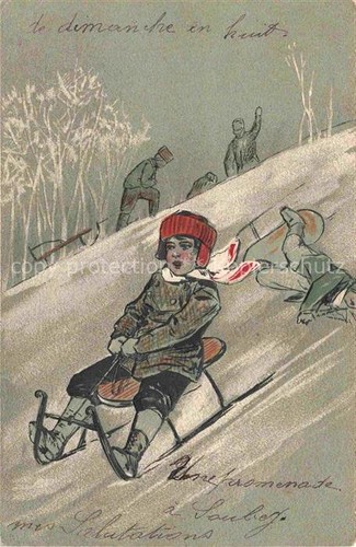 Wintersport schlitten kinder - wintersport,