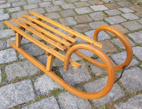 Alter hörnerschlitten holz - alter,