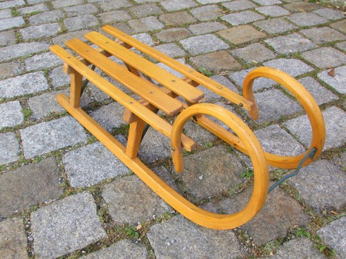 Alter hörnerschlitten holz - alter,