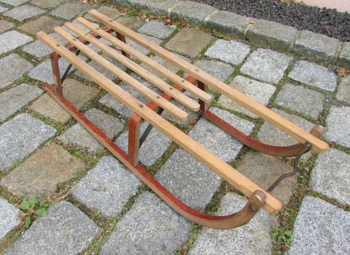 Alter schlitten holzschlitten - alter,