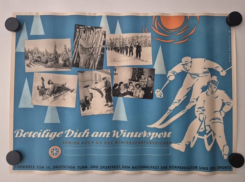 Plakat sport wintersport ski - sport,